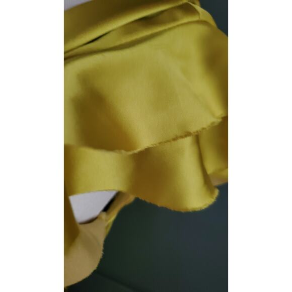 Lavendar Label by Vera Wang Satin Ruched One Shoulder Dress Exposed Zipper 2/36 - Picture 5 of 6